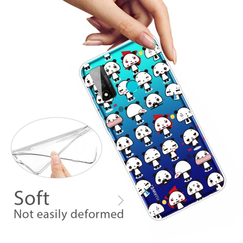 Coque Huawei P Smart 2020 Transparente Pandas Funny