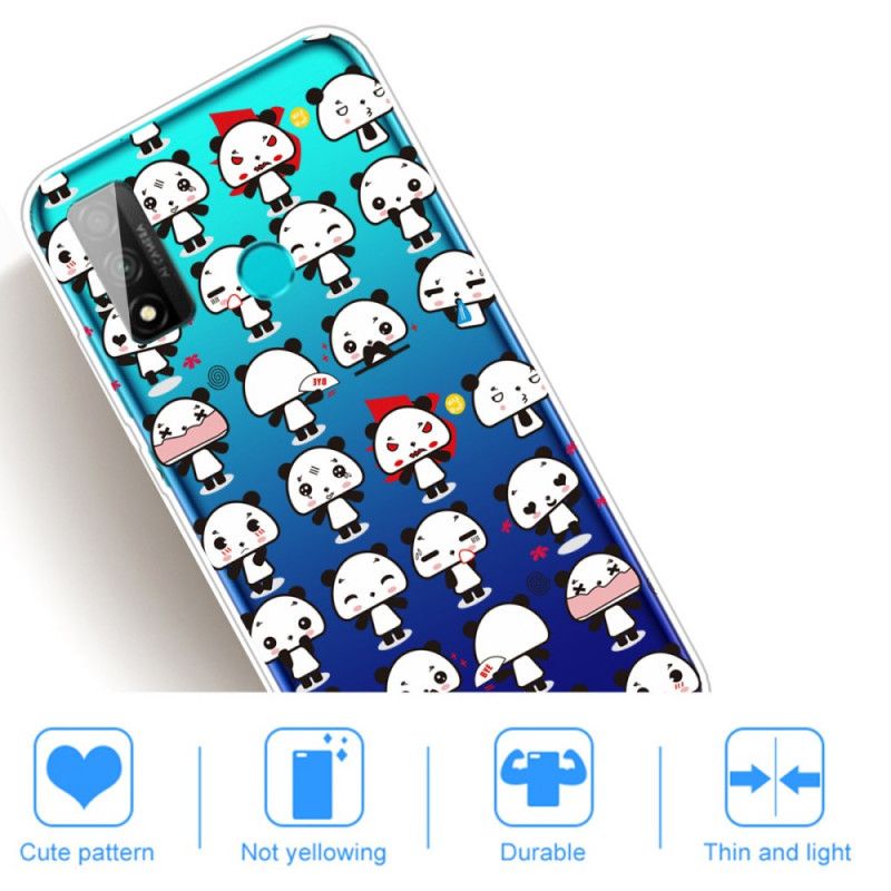 Coque Huawei P Smart 2020 Transparente Pandas Funny