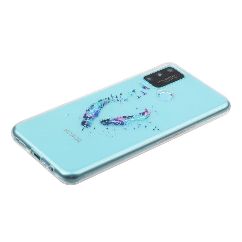 Coque Huawei P Smart 2020 Transparente Plumes