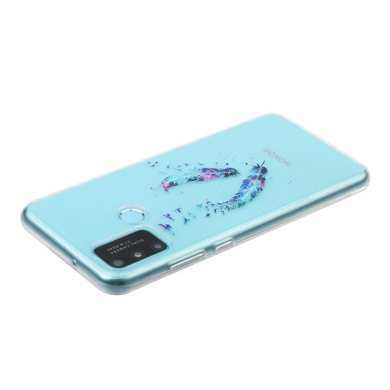 Coque Huawei P Smart 2020 Transparente Plumes