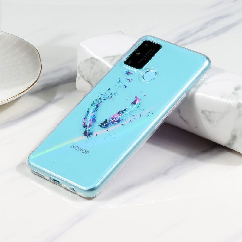 Coque Huawei P Smart 2020 Transparente Plumes