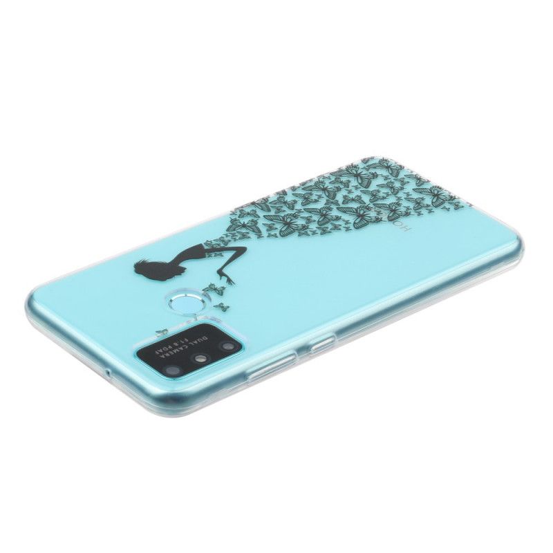 Coque Huawei P Smart 2020 Transparente Robe Papillons