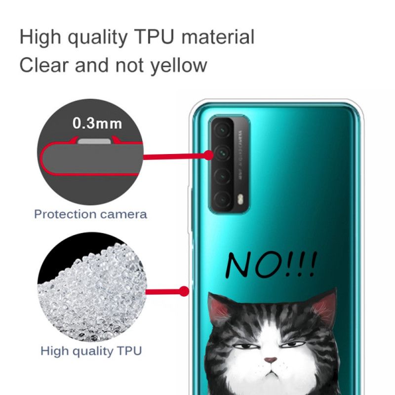 Coque Huawei P Smart 2021 Le Chat Qui Dit Non