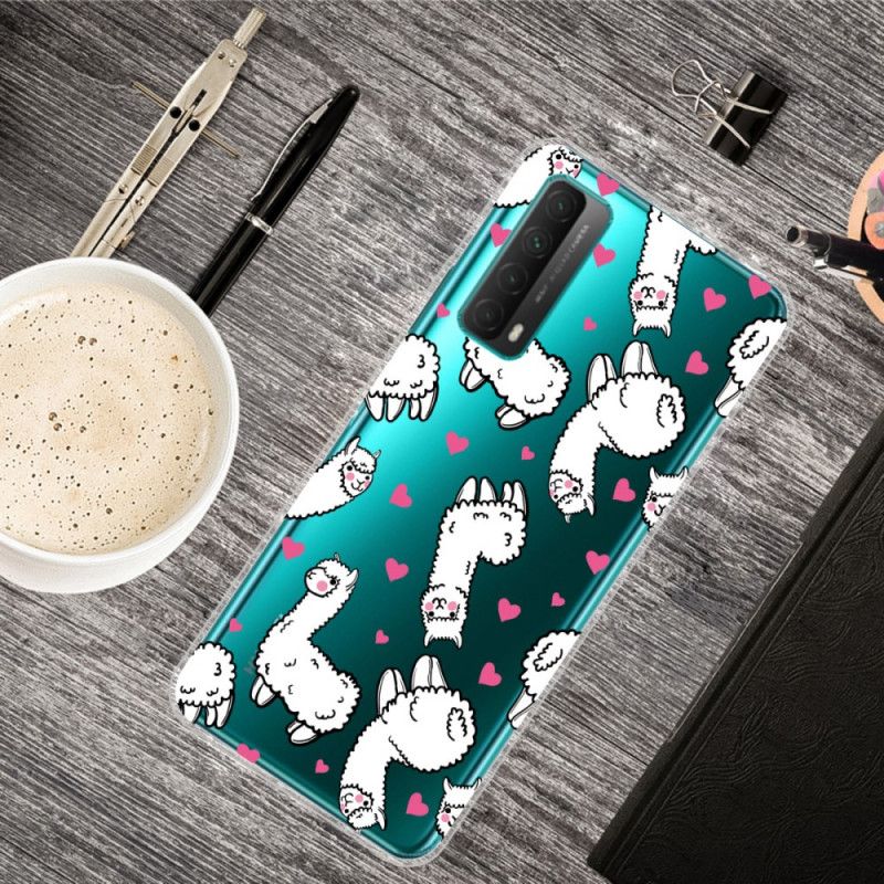 Coque Huawei P Smart 2021 Transparente Lamas Fun