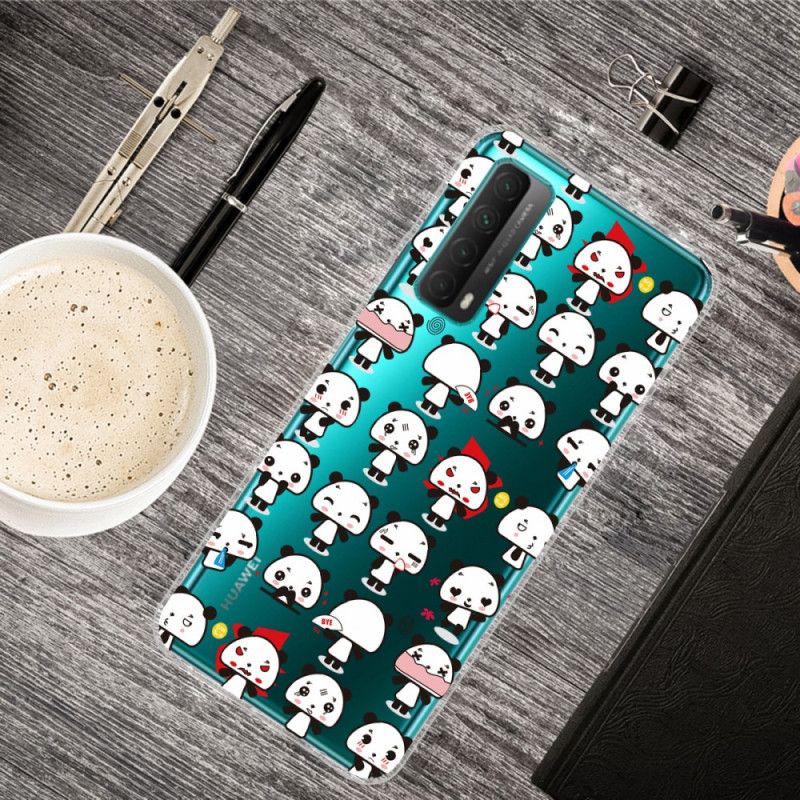 Coque Huawei P Smart 2021 Transparente Pandas Funny