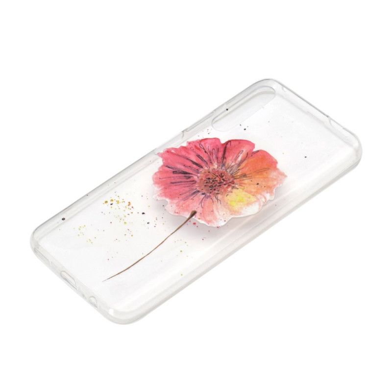 Coque Huawei P Smart Pro / Honor 9x Pro Coquelicot Aquarelle