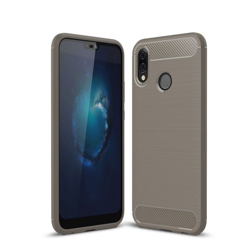 Coque Huawei P20 Lite Fibre Carbone Brossée