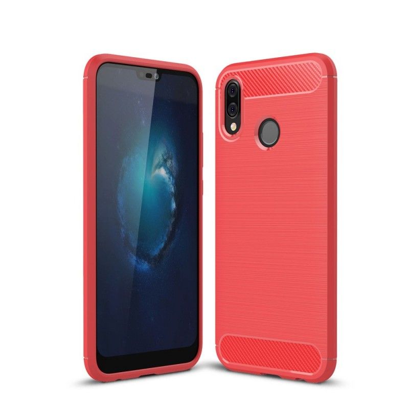 Coque Huawei P20 Lite Fibre Carbone Brossée