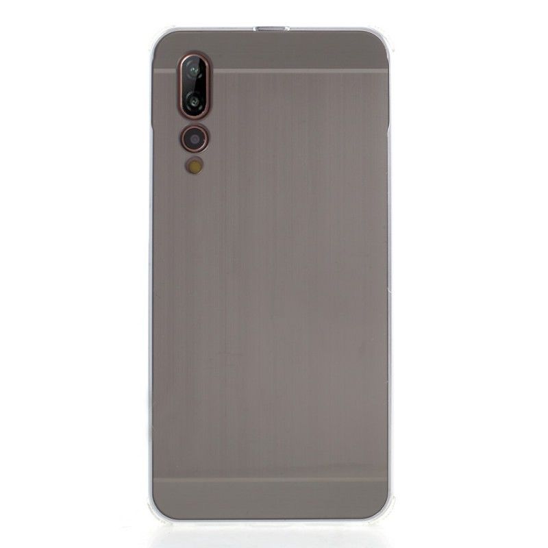 Coque Huawei P20 Pro Bumper Aluminium Et Dos Brossé Amovibles