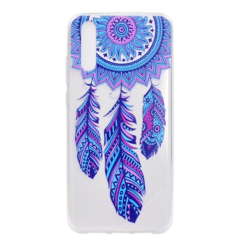 Coque Huawei P20 Pro Transparente Attrape Rêves Plumes Bleues