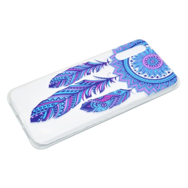 Coque Huawei P20 Pro Transparente Attrape Rêves Plumes Bleues