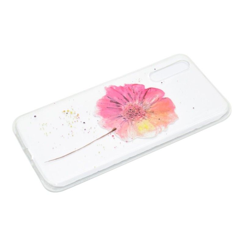 Coque Huawei P20 Pro Transparente Coquelicot Aquarelle