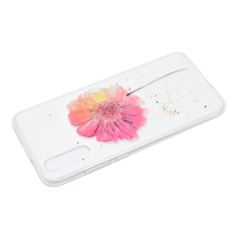 Coque Huawei P20 Pro Transparente Coquelicot Aquarelle