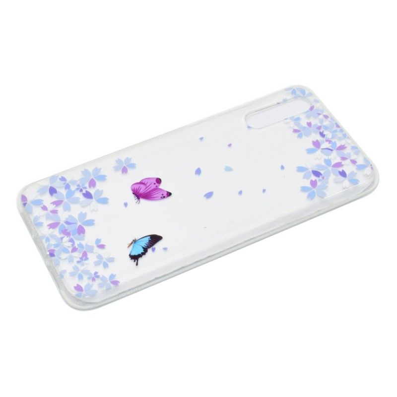 Coque Huawei P20 Pro Transparente Papillons Et Fleurs