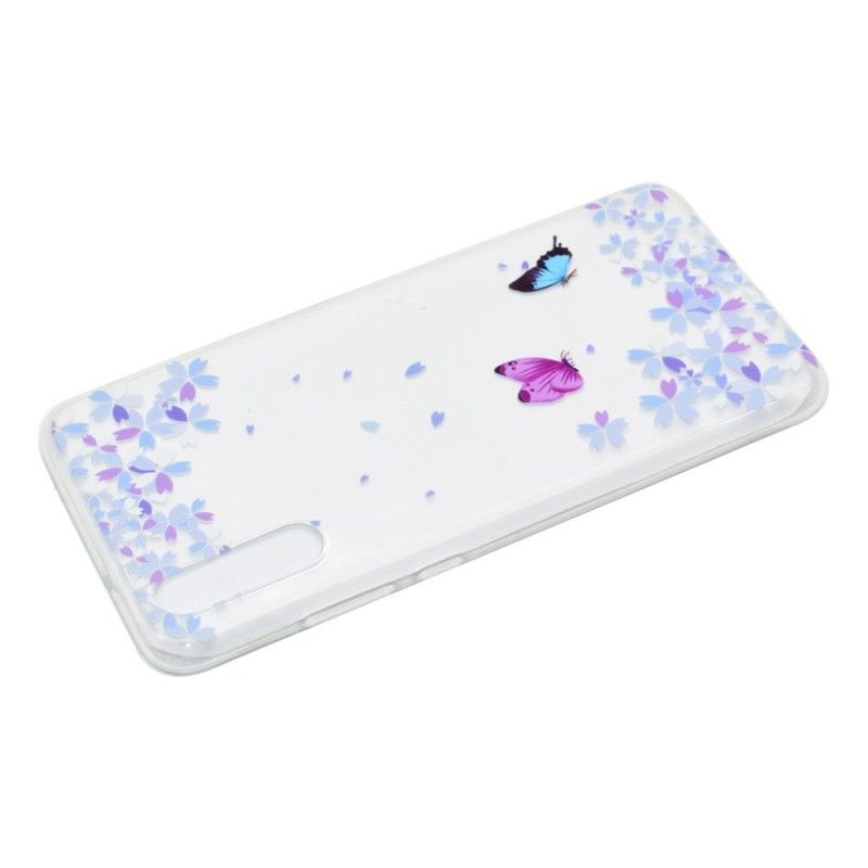 Coque Huawei P20 Pro Transparente Papillons Et Fleurs