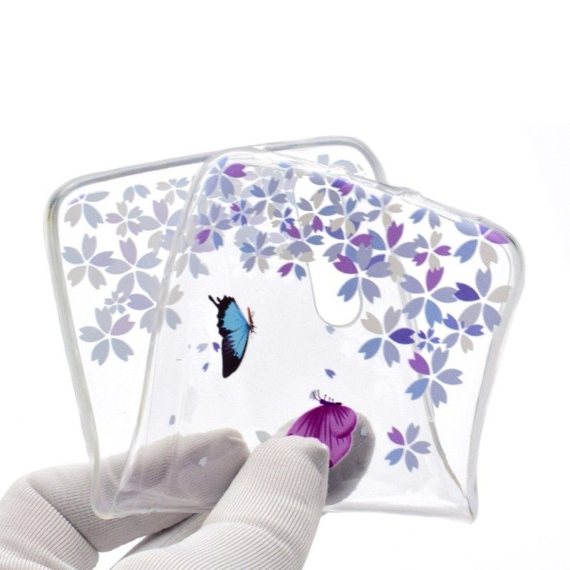 Coque Huawei P20 Pro Transparente Papillons Et Fleurs