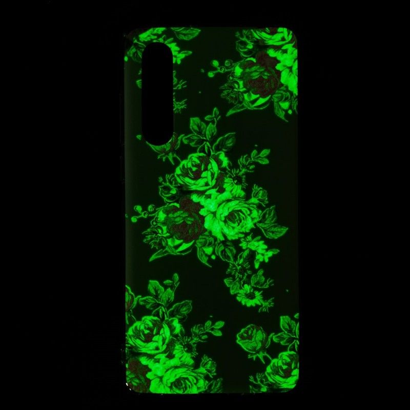 Coque Huawei P30 Fleurs Liberty Fluorescente