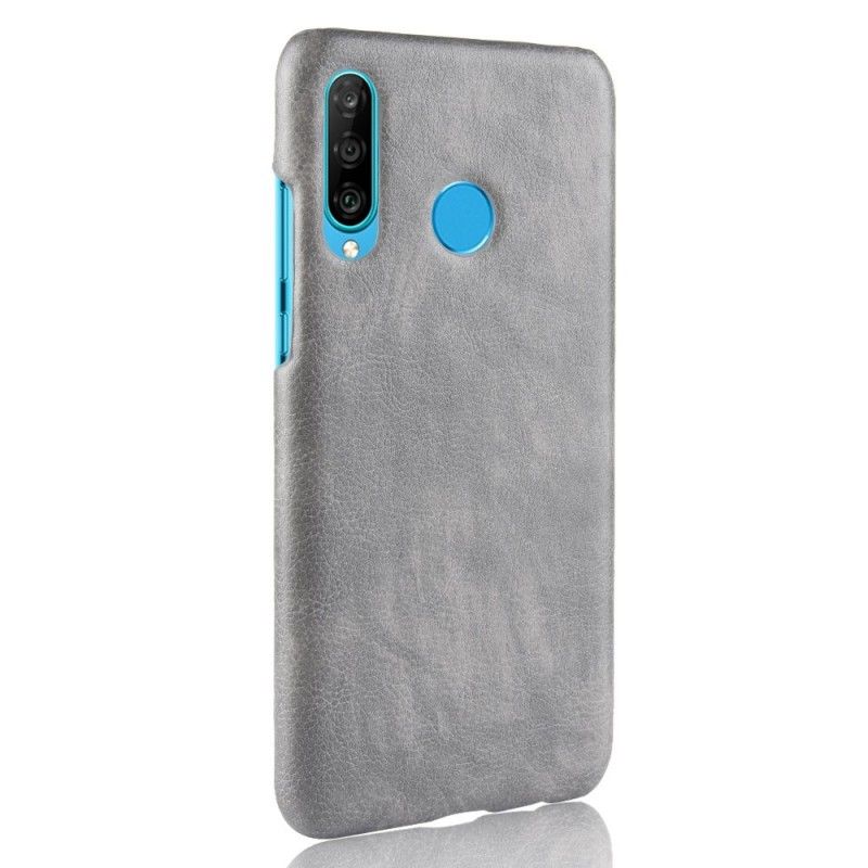 Coque Huawei P30 Lite Effet Cuir Litchi