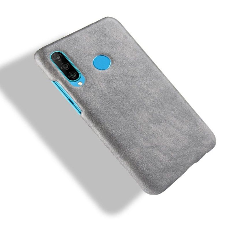 Coque Huawei P30 Lite Effet Cuir Litchi