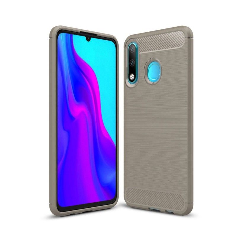 Coque Huawei P30 Lite Fibre Carbone Brossée