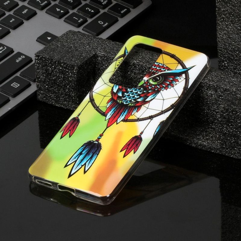 Coque Huawei P40 Attrape Rêves Hibou Fluorescente