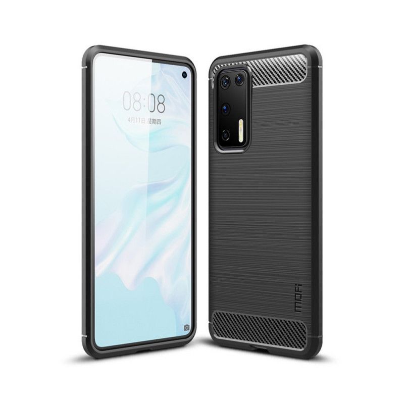 Coque Huawei P40 Fibre Carbone Brossée Mofi