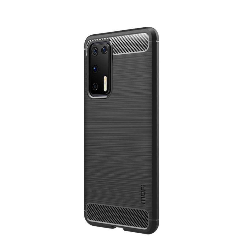 Coque Huawei P40 Fibre Carbone Brossée Mofi