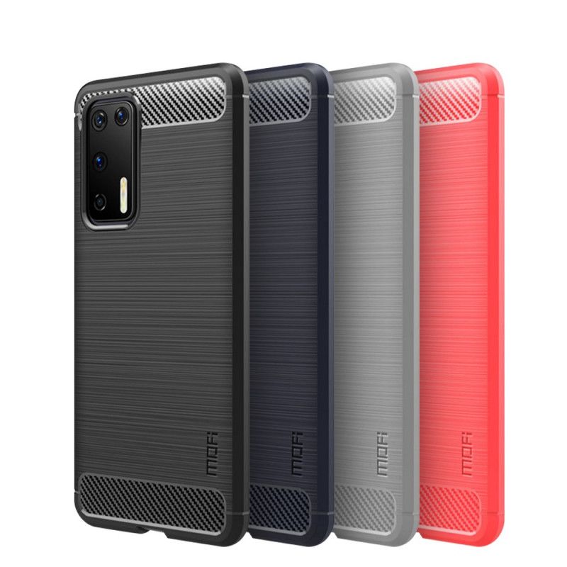 Coque Huawei P40 Fibre Carbone Brossée Mofi