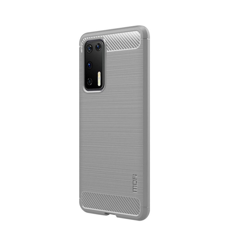 Coque Huawei P40 Fibre Carbone Brossée Mofi