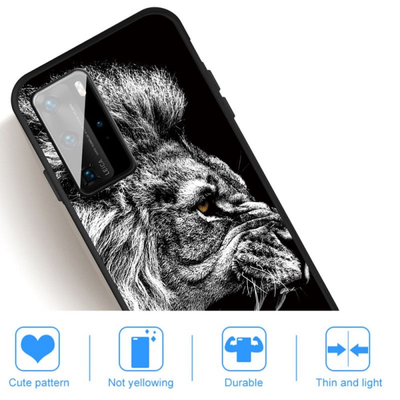 Coque Huawei P40 Lion Féroce