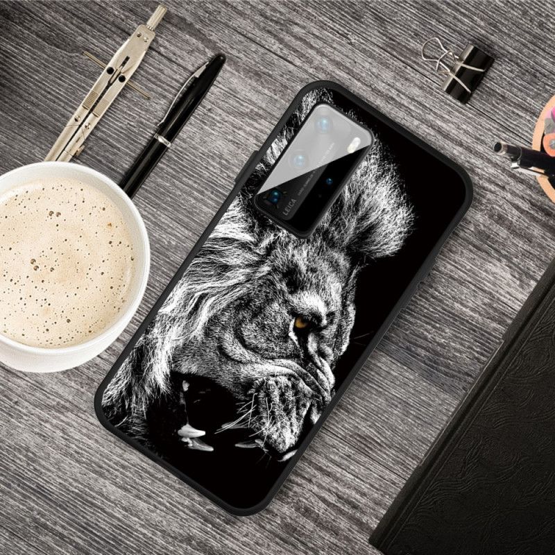 Coque Huawei P40 Lion Féroce