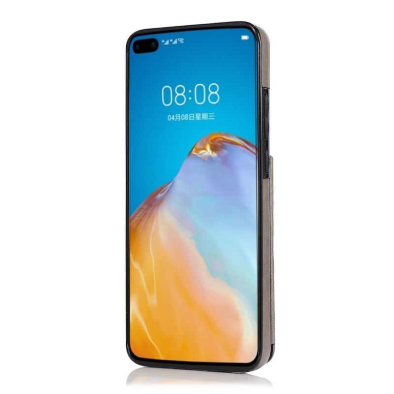 Coque Huawei P40 Porte-cartes Impression Mandala