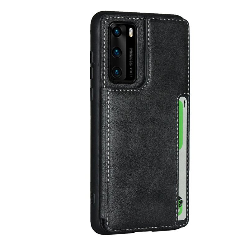 Coque Huawei P40 Porte-cartes Support Et Lanière