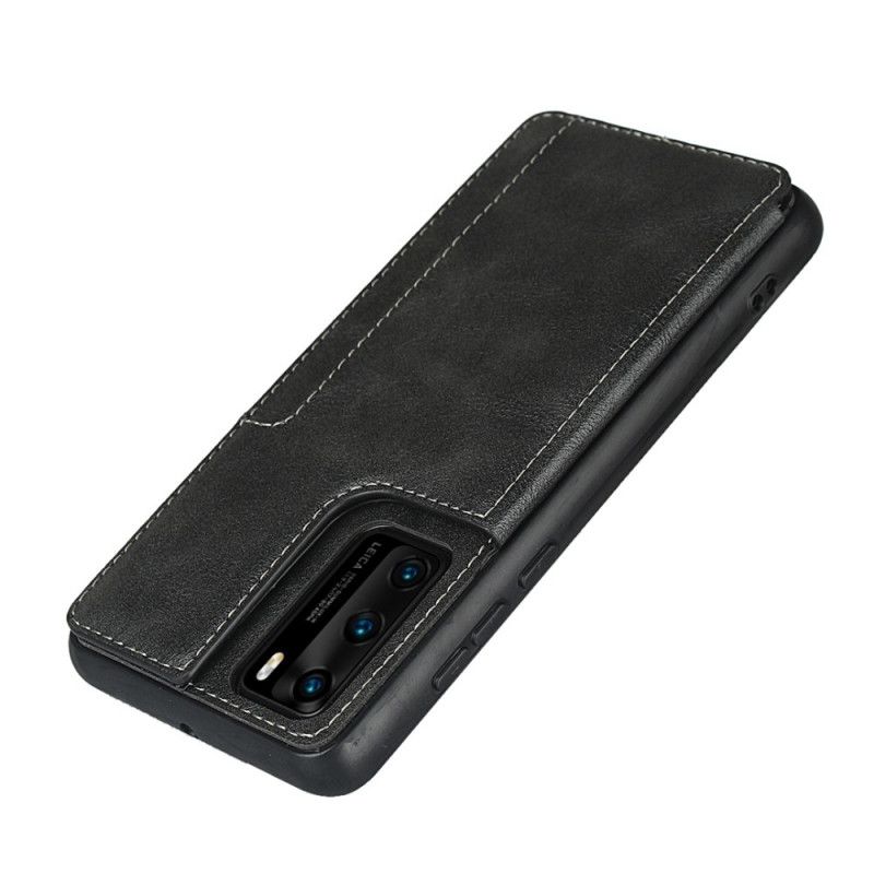 Coque Huawei P40 Porte-cartes Support Et Lanière