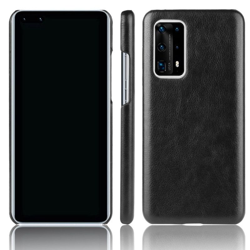 Coque Huawei P40 Pro Plus Effet Cuir Litchi Performance