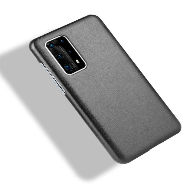 Coque Huawei P40 Pro Plus Effet Cuir Litchi Performance