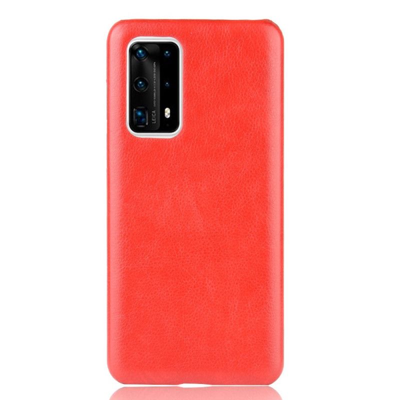 Coque Huawei P40 Pro Plus Effet Cuir Litchi Performance