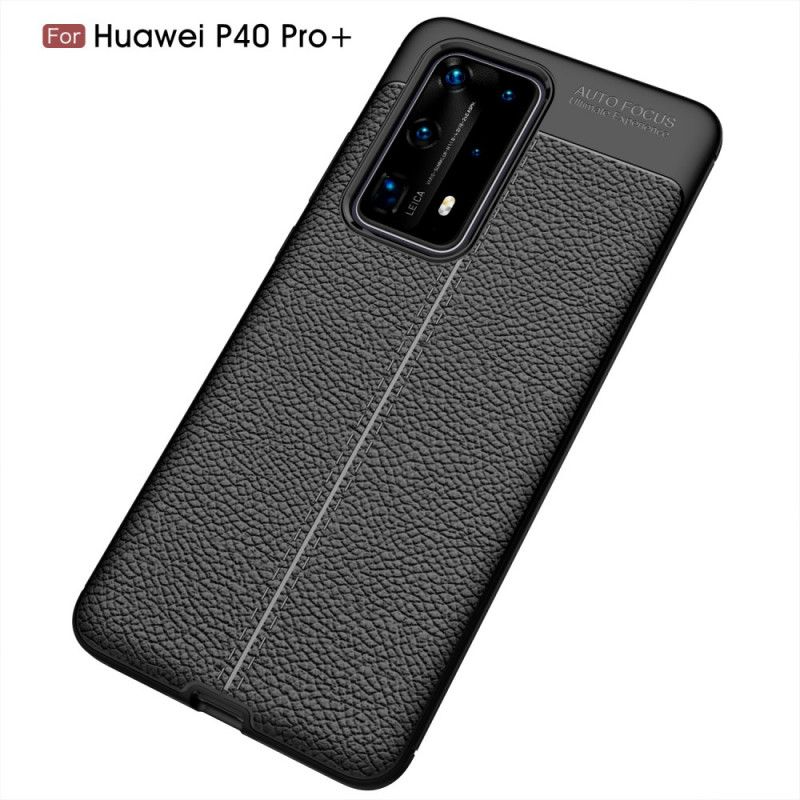 Coque Huawei P40 Pro Plus Texture Fibre Carbone Flexible