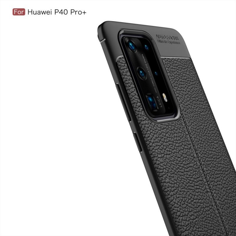 Coque Huawei P40 Pro Plus Texture Fibre Carbone Flexible