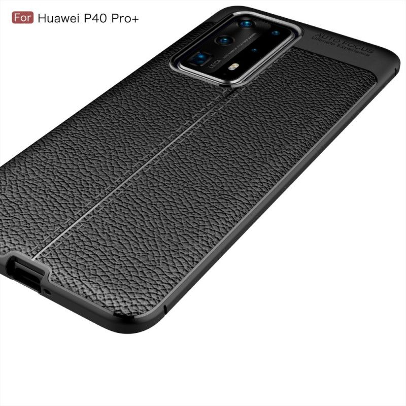 Coque Huawei P40 Pro Plus Texture Fibre Carbone Flexible