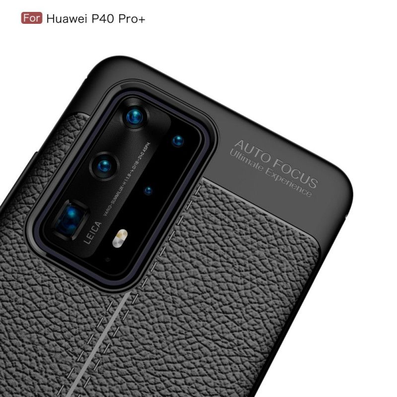 Coque Huawei P40 Pro Plus Texture Fibre Carbone Flexible