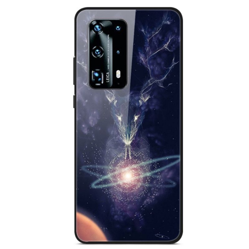 Coque Huawei P40 Verre Trempé Cerf Des Étoiles