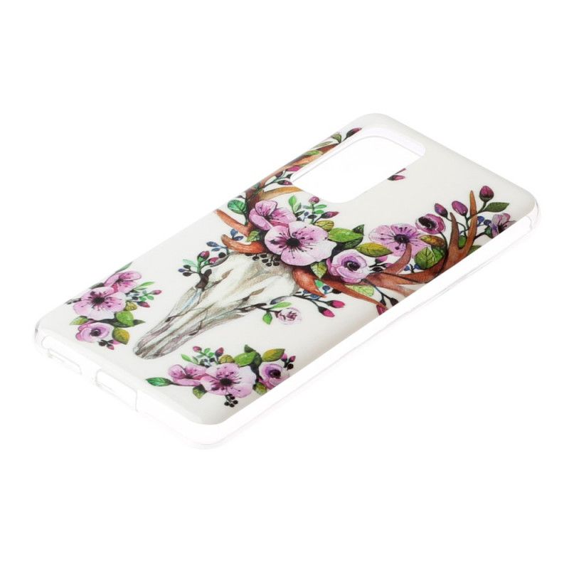 Coque Huawei P40 Wapiti Fleuri Fluorescente