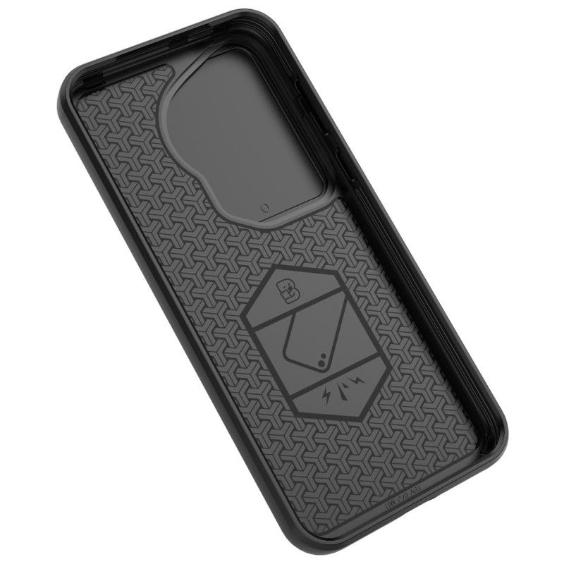 Coque Huawei Pura 70 Ultra Ring Résistante avec Protection Objectif Coulissante