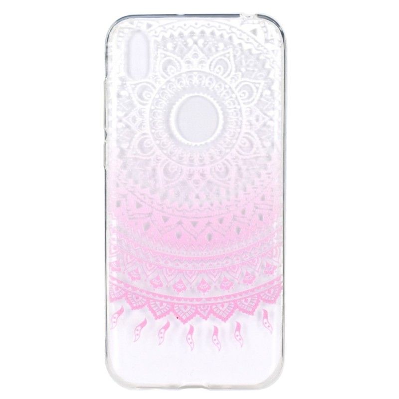 Coque Huawei Y5 2019 Transparente Mandala Coloré