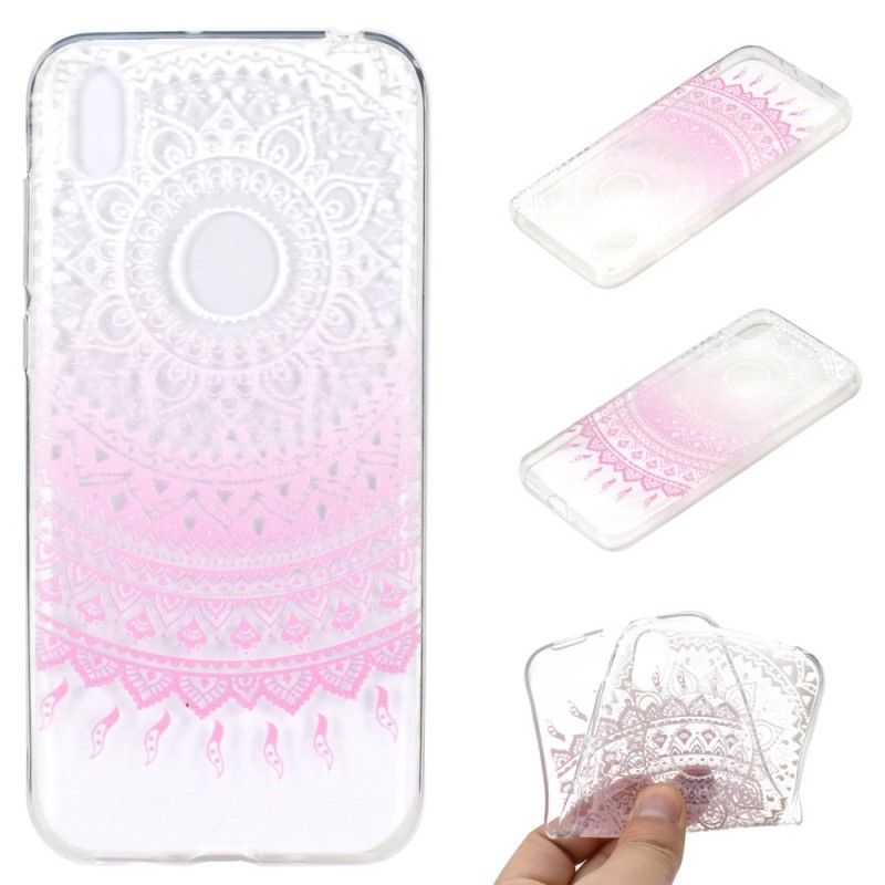 Coque Huawei Y5 2019 Transparente Mandala Coloré