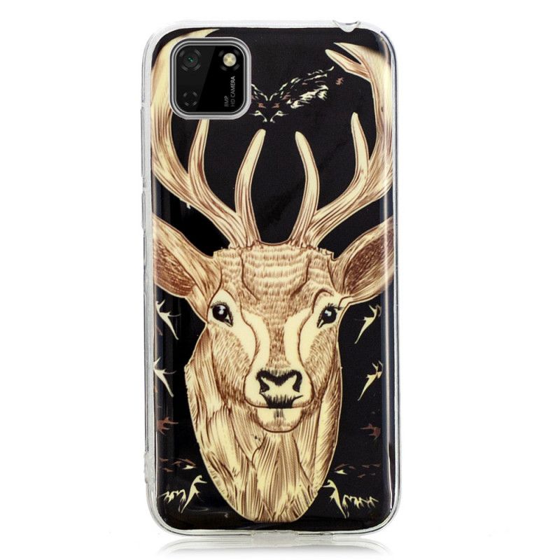 Coque Huawei Y5p Cerf Majestueux Fluorescente