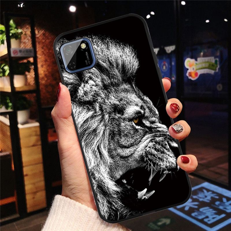 Coque Huawei Y5p Lion Féroce