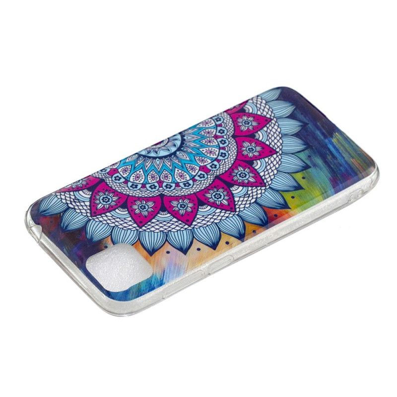 Coque Huawei Y5p Mandala Coloré Fluorescente