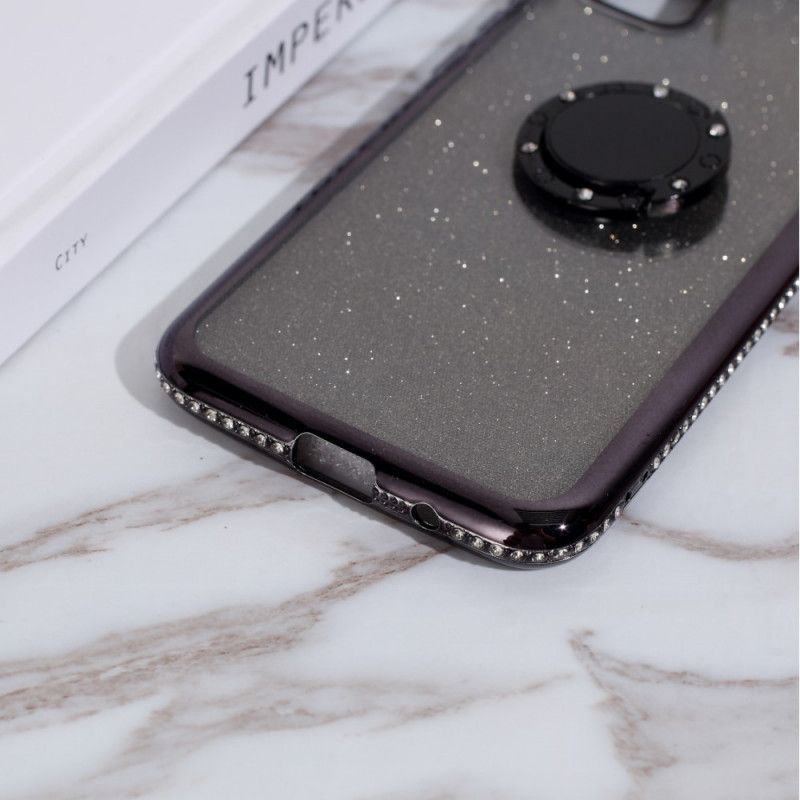 Coque Huawei Y5p Paillettes Et Diamants Anneau